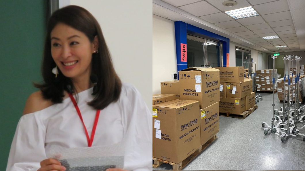 賈永婕募資到252台高流量氧氣鼻導管全配系統(HFNC)。(圖/翻攝自賈永婕臉書)