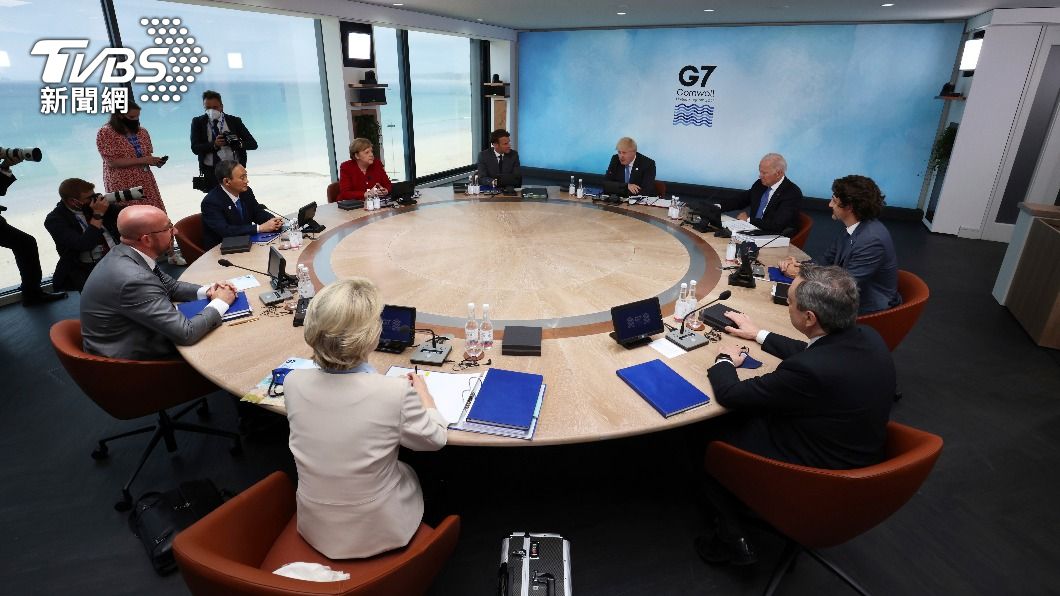 G7會議也討論到台海。(圖/達志影像美聯社)