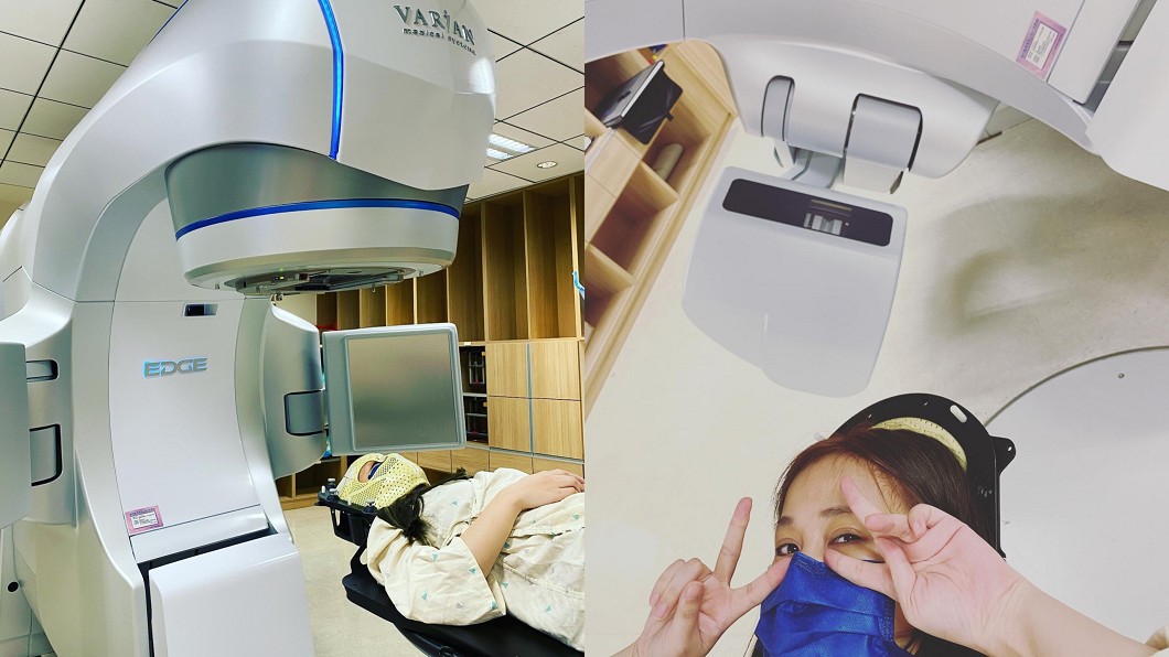 陳筱蕾因腦腫瘤復發,決定接受俗稱「速鋒刀」的放射手術治療方式。(圖/翻攝自筱蕾(陳筱蕾)臉書)