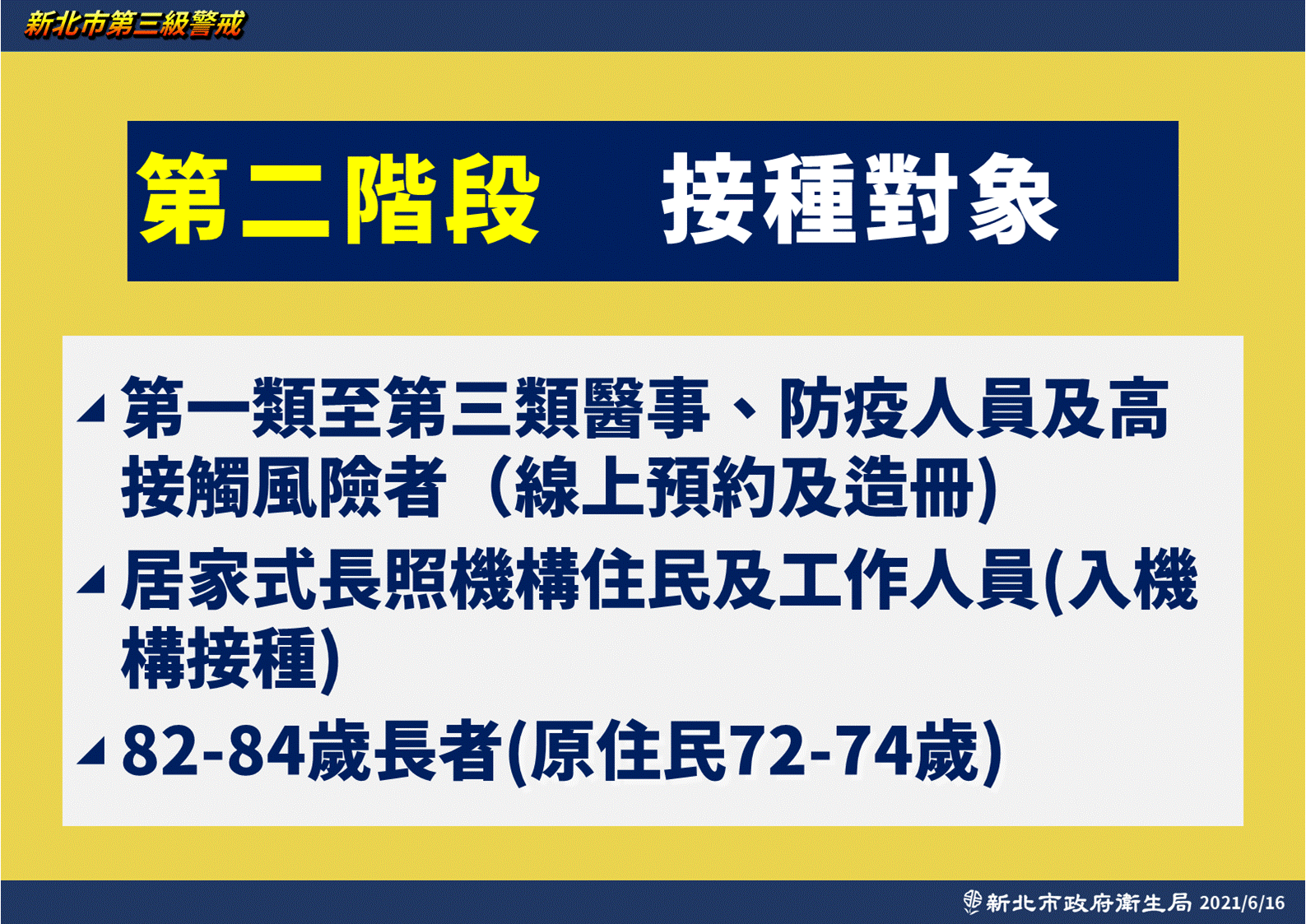 第二階段接種對象。(圖/新北市政府)
