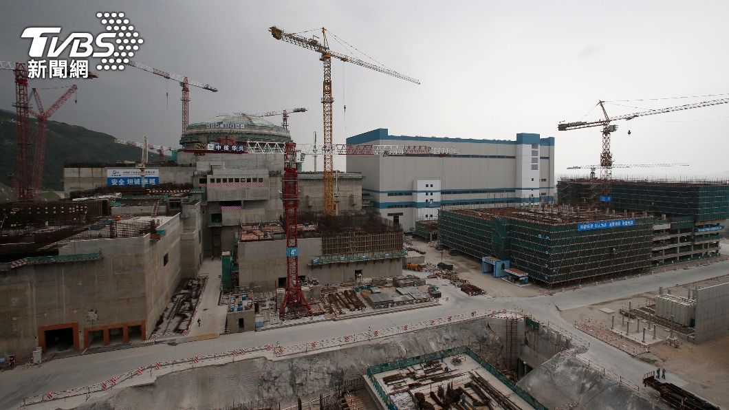 台山核電廠於2015年的建造過程。(圖/達志影像路透社)