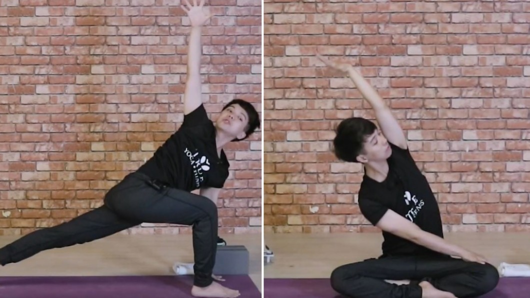 在家也可以輕鬆練瑜珈。(圖/翻攝自True Yoga Fitness 臉書)