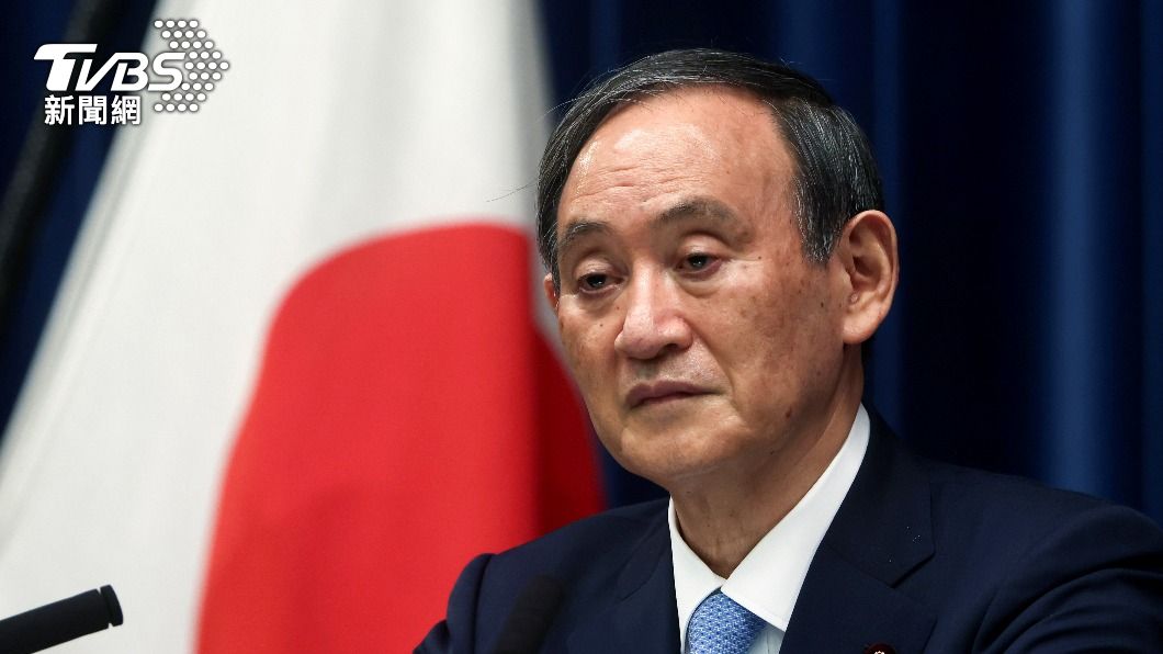 日本首相菅義偉支持率僅剩3成。(圖/達志影像 路透社)