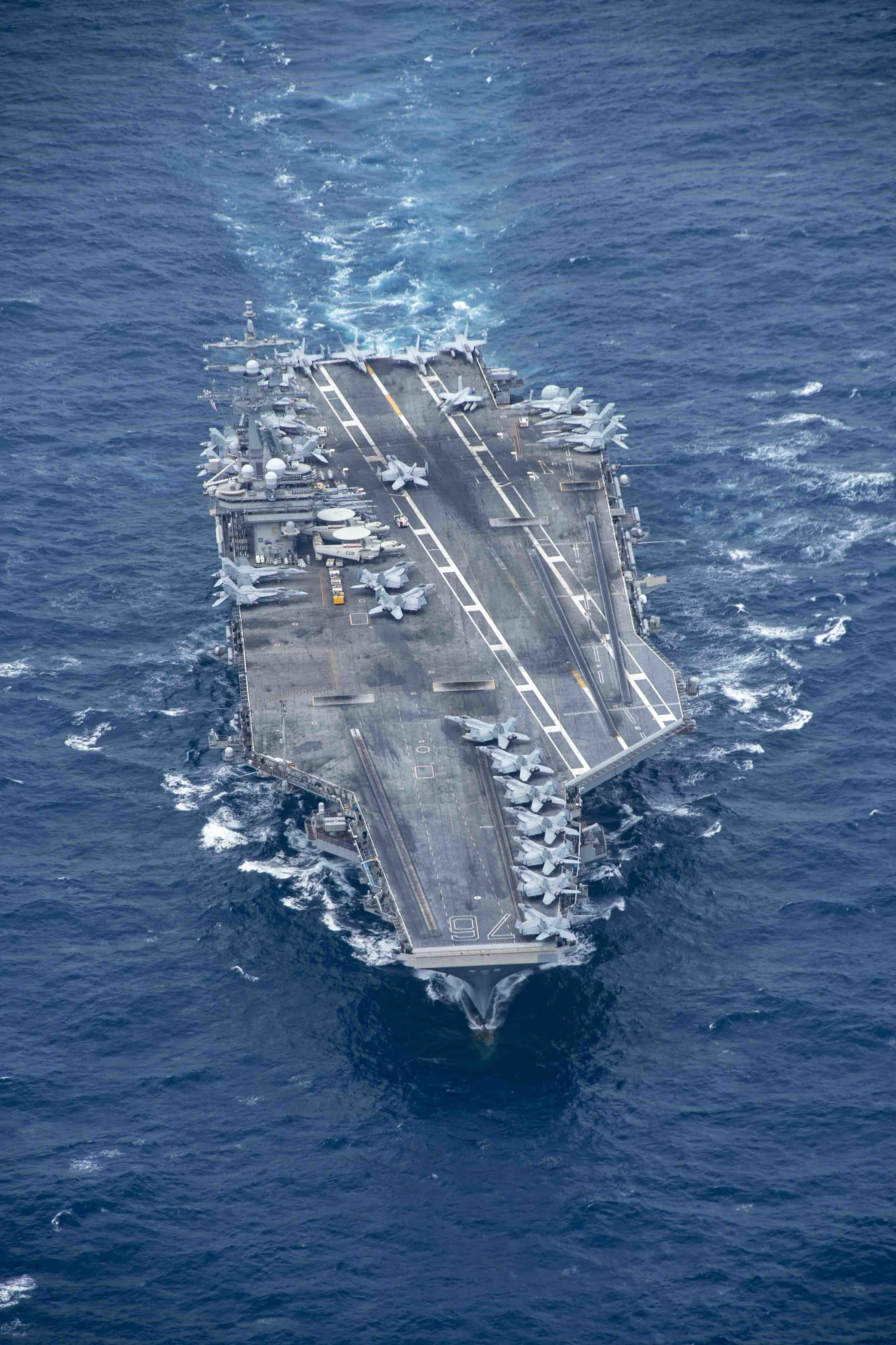 雷根號航母(CVN-76)。(圖/美國國防部提供)