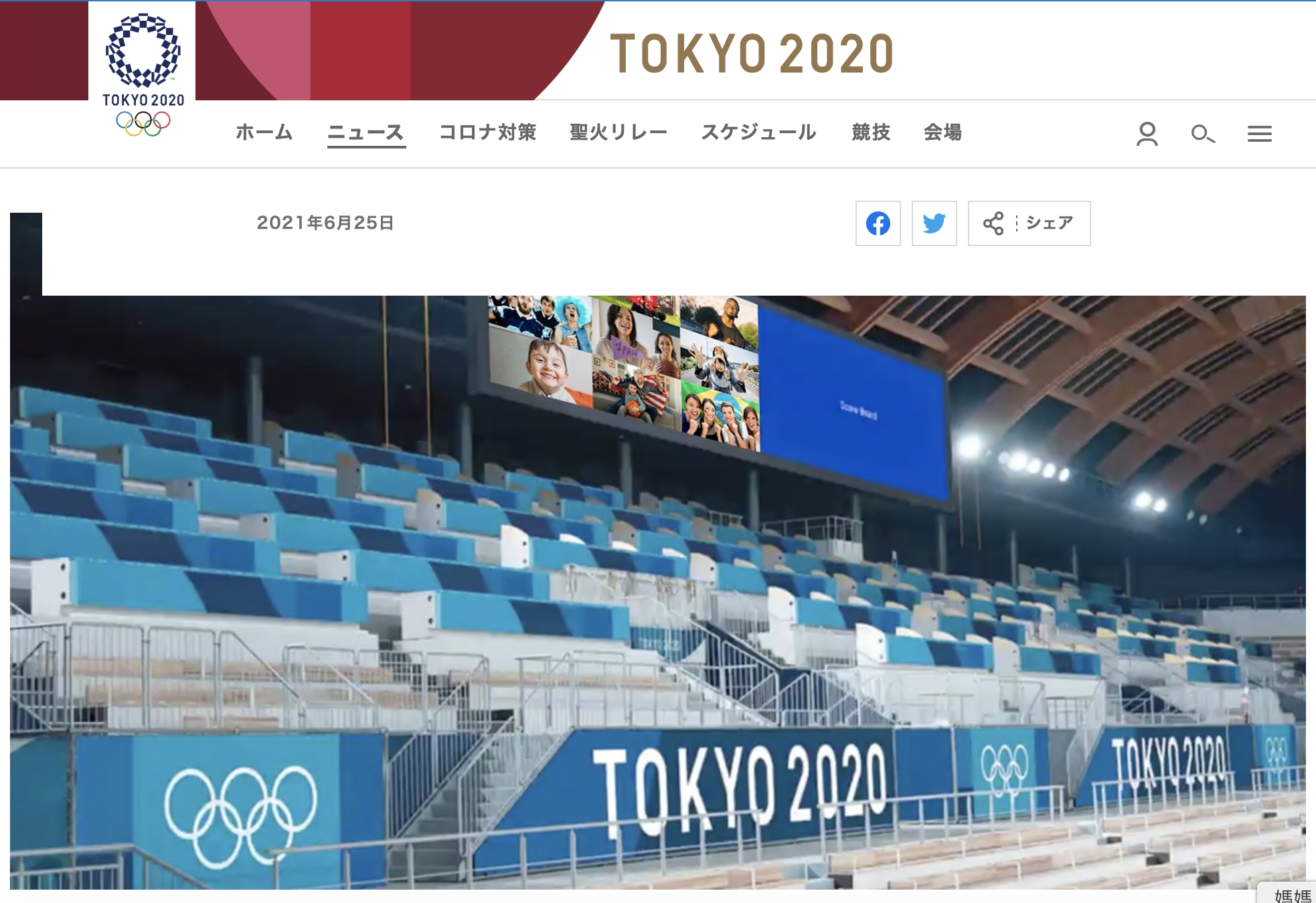 東奧現場應援企劃。（圖／翻攝自2020東京奧運官網）