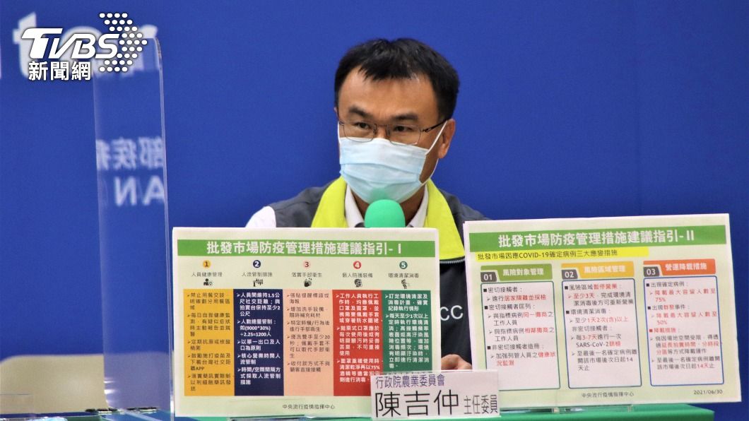 環南市場確診又+1 陳吉仲:市場爆群聚就降載50%