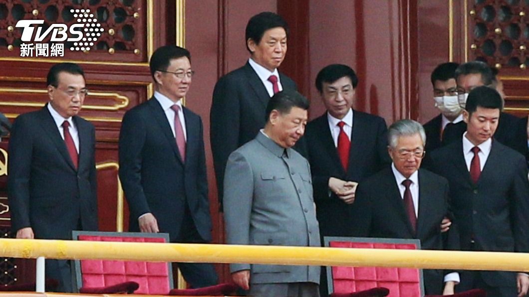 中共百年黨慶 習近平、胡錦濤登天安門江澤民缺席