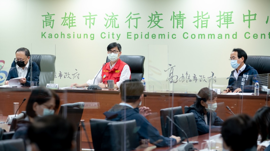 陳其邁每天下午召開防疫記者會。（圖／高雄市政府提供）