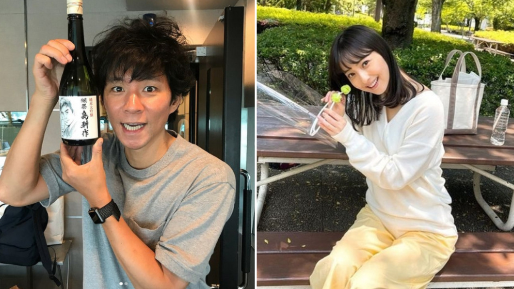 佐佐木希於2017年嫁給大15歲諧星渡部建，男方婚後被爆劈腿6女。（圖／翻攝自佐々木希、渡部建 IG）