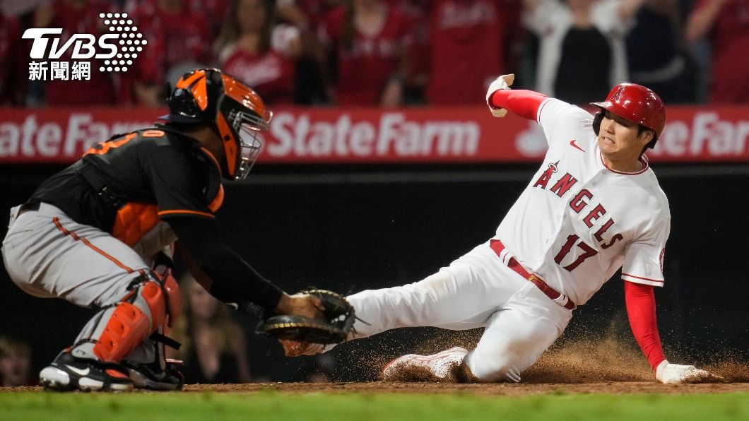 日籍球星大谷翔平獲美國職棒大聯盟單月MVP。（圖／達志影像美聯社）