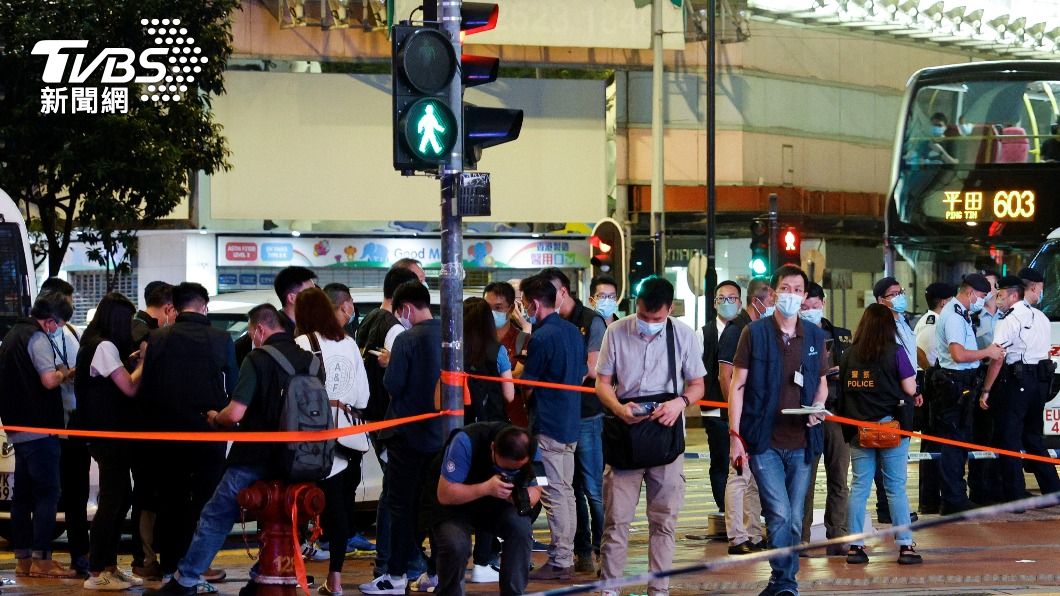 香港發生七一刺警事件。（圖／達志影像路透社）