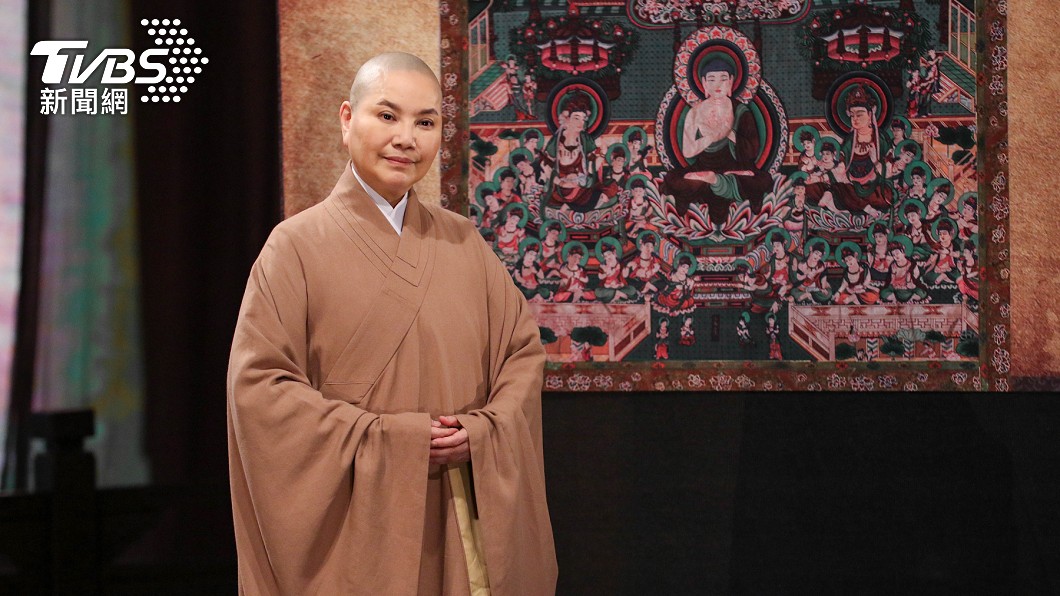 唐美雲在《善導大師》中飾演成年後的善導大師。(圖/大愛電視提供)
