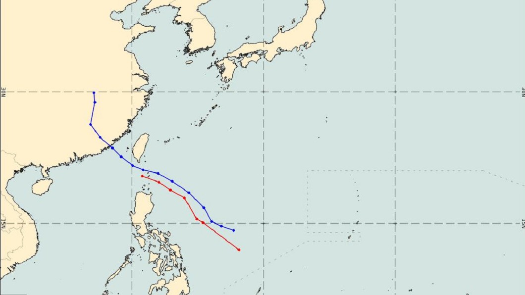 熱帶性低氣壓將影響台灣。（圖／翻攝自氣象達人彭啟明臉書）