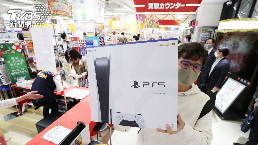去年剛發售的PS5主機。（圖／達志影像美聯社）