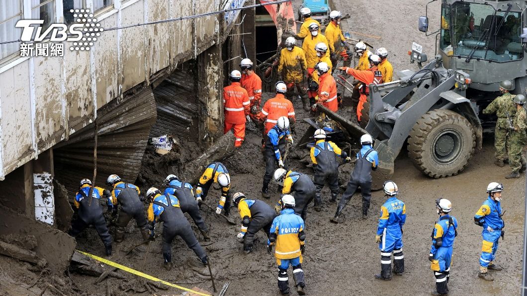 日本土石流累積7死27人失聯 搜救工作持續中