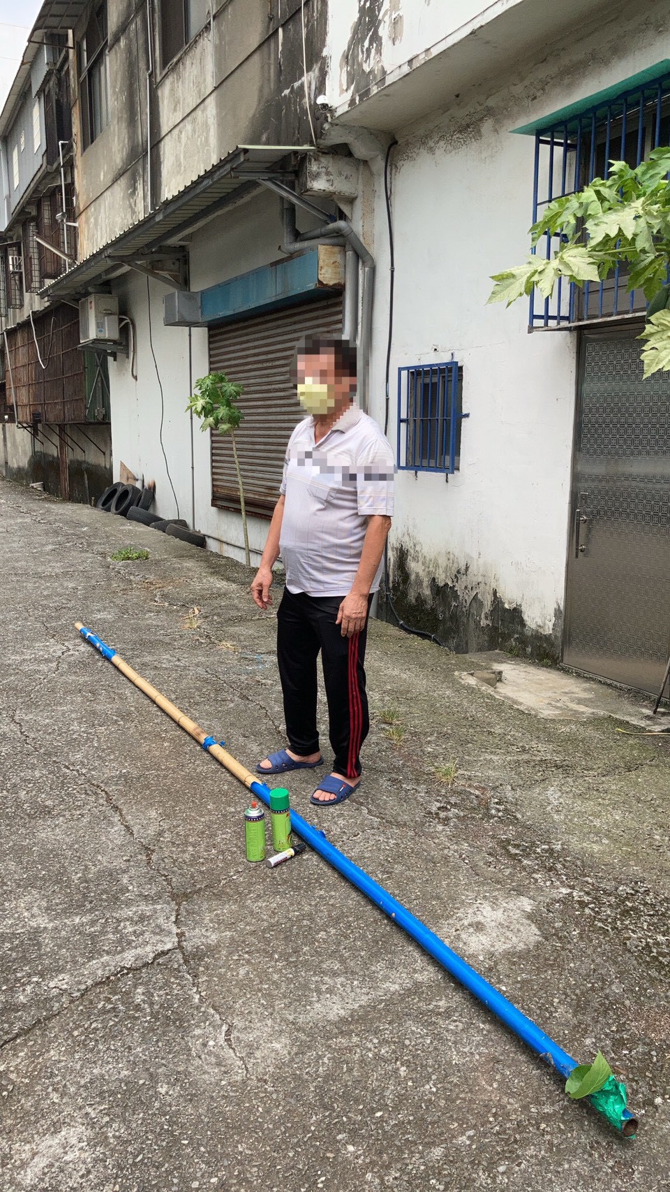 警方循線找到犯嫌及作案工具。（圖／TVBS）