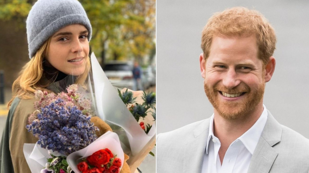 艾瑪華森曾與哈利王子有一段情史。(圖/翻攝自Emma Watson、Prince Harry IG)