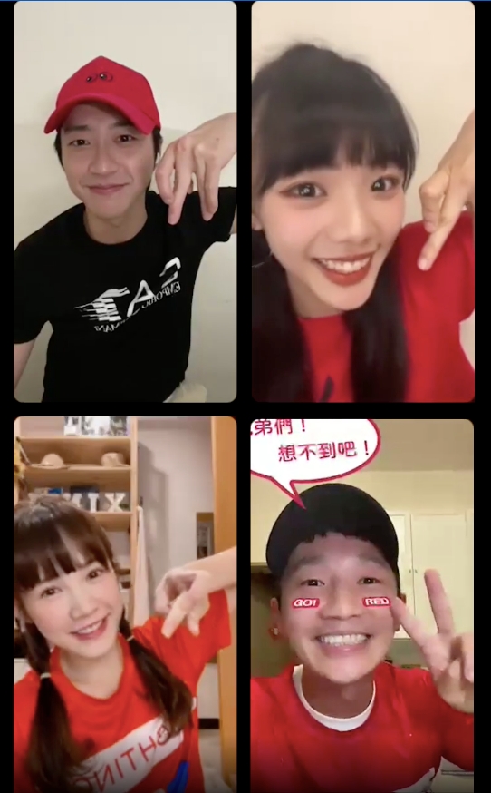 江宏傑、林葦妮、吳心緹、蔡昌憲直播聊初印象。(圖/華研國際提供)