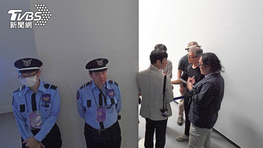 愛知縣在2019年就曾舉辦相同展覽,當時現場部署警力預防衝突發生。(圖/達志影像美聯社)