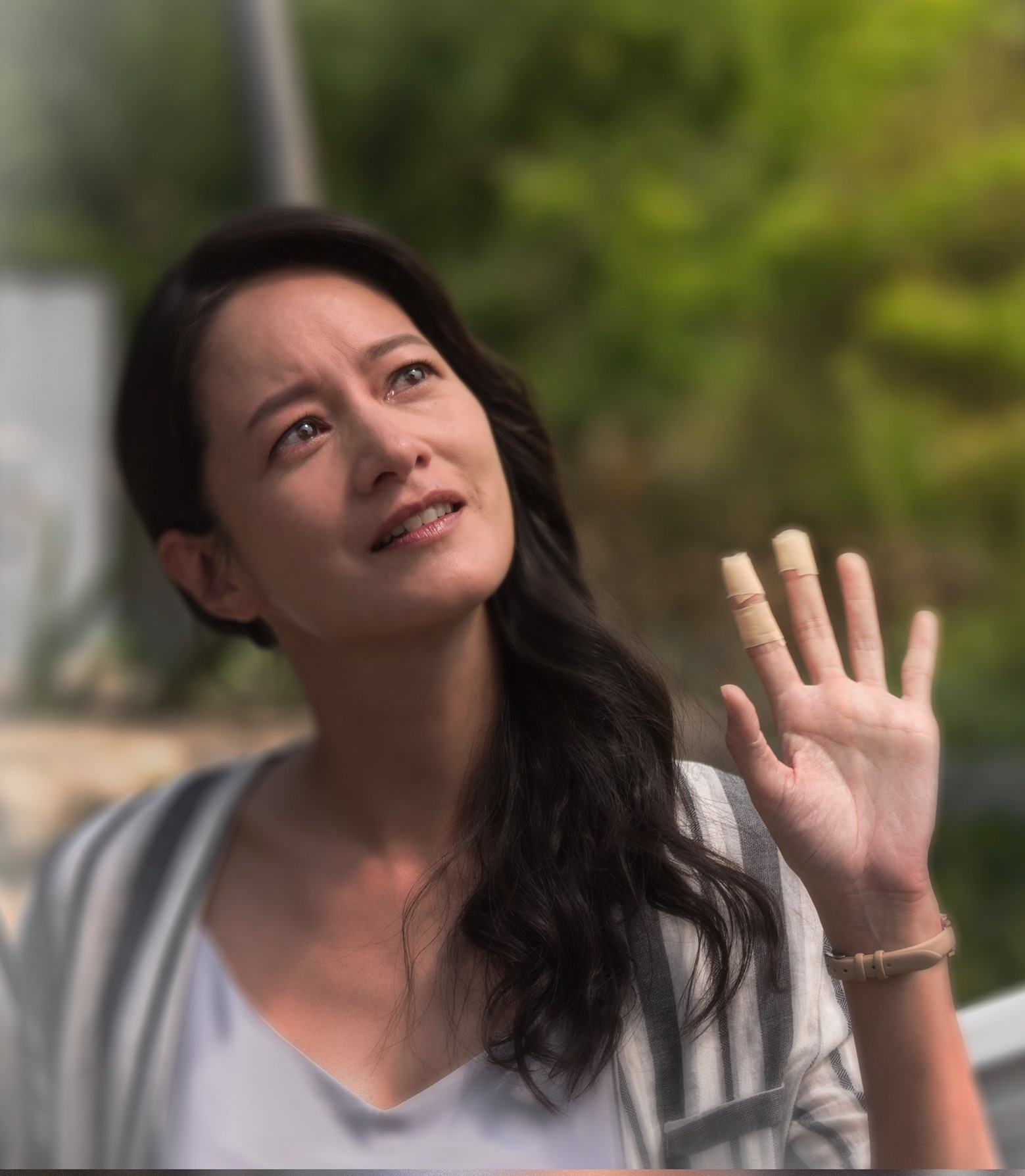 Janet在《神之鄉》飾演王識賢前妻。(圖/翻攝自Janet Hsieh謝怡芬 臉書)