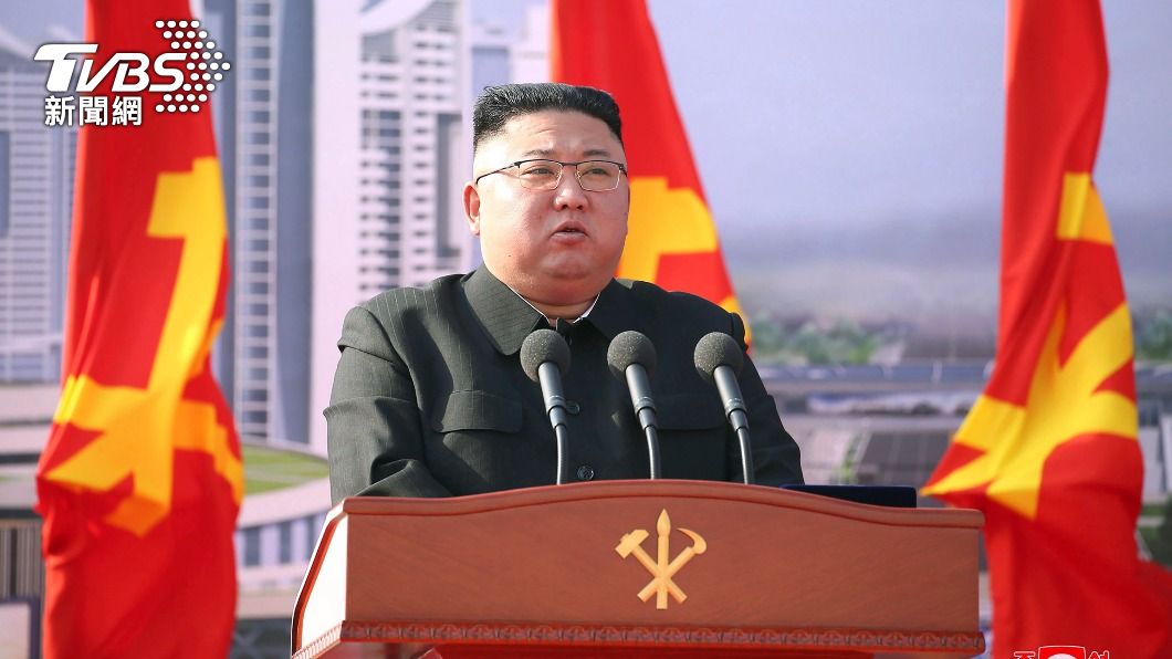 金正恩在3月公開露面時還有明顯的雙下巴。(圖/達志影像美聯社)