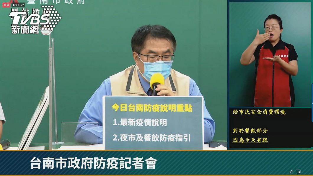 台南市長黃偉哲說第三輪的疫苗預約和配送量能有落差。(圖/TVBS資料畫面)