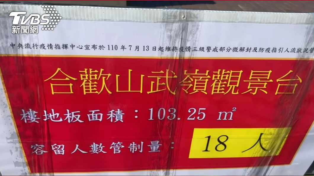 武嶺觀景台控管人流，1次只能18人。（圖／TVBS）