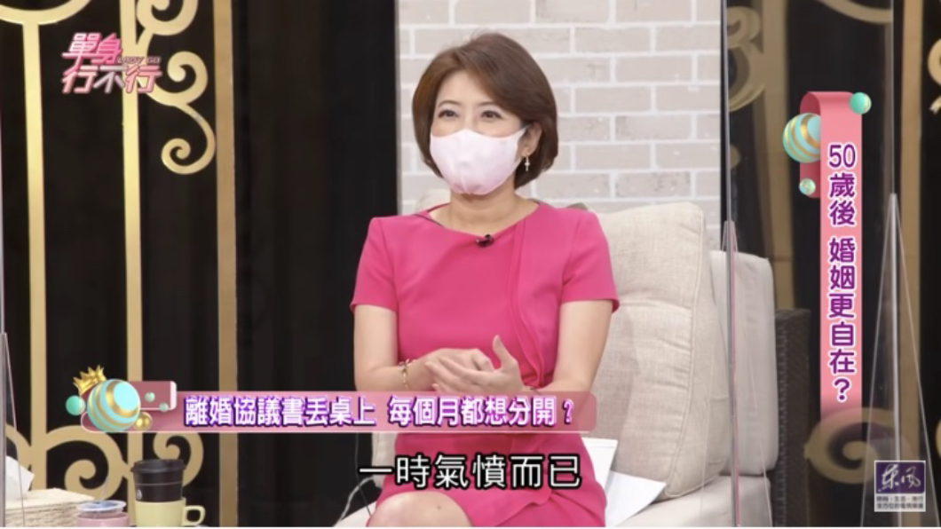 吳中純坦言,每個月都想離婚。(圖/翻攝自YouTube《東風衛視》頻道)