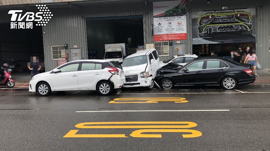 車禍現場。(圖/TVBS)