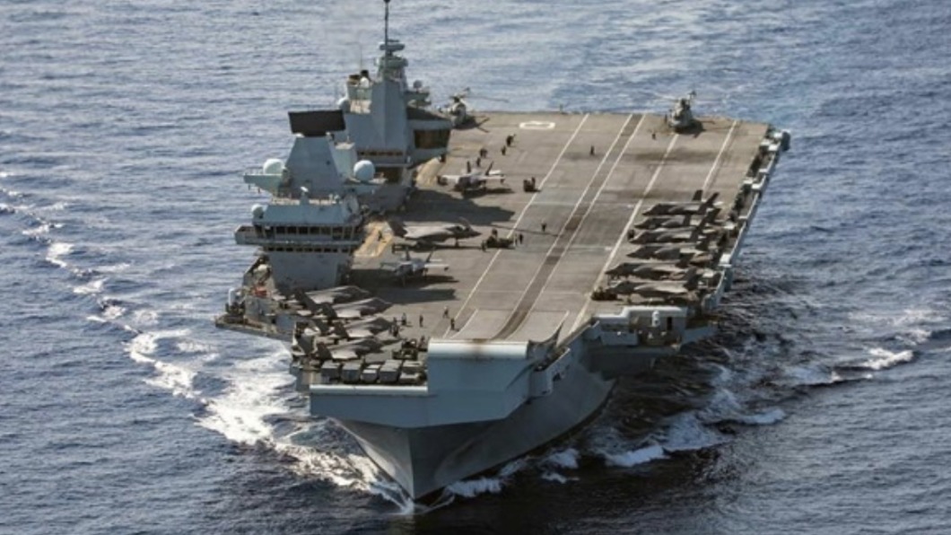 伊麗莎白女王號(HMS Queen Elizabeth)。(圖/翻攝自英國皇家海軍官網)