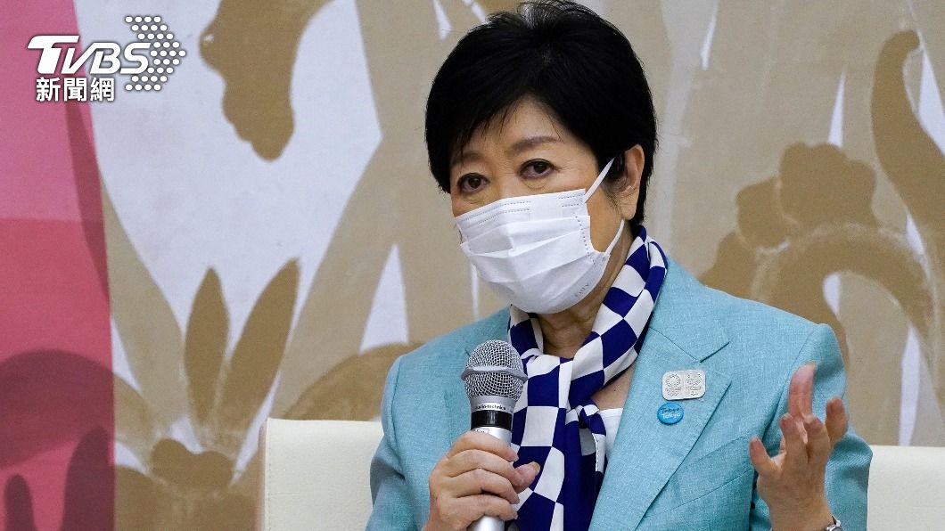 小池知事連日為東奧和疫情馬不停蹄的開會。(圖/達志影像美聯社)