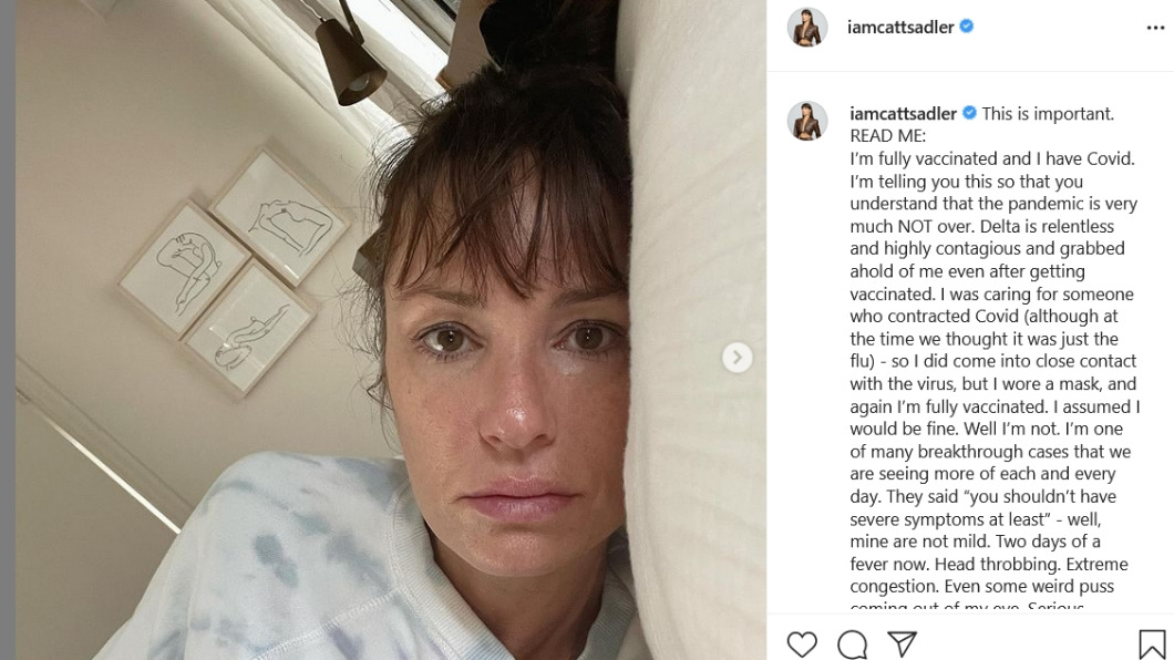 桑德勒(Catt Sadler)在IG發文。(圖/翻攝自iamcattsadler IG)