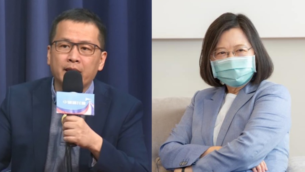 羅智強轟蔡英文。（圖／TVBS資料畫面、翻攝自蔡英文臉書）
