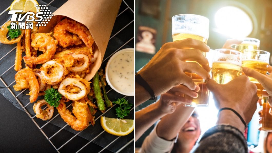 接種完疫苗後盡量避免飲酒、吃油炸食物。(示意圖/shutterstock達志影像)