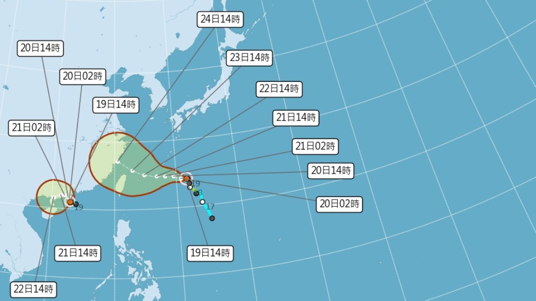 烟花明恐增強轉中颱!全台連3天有雨 北部週四起防豪雨