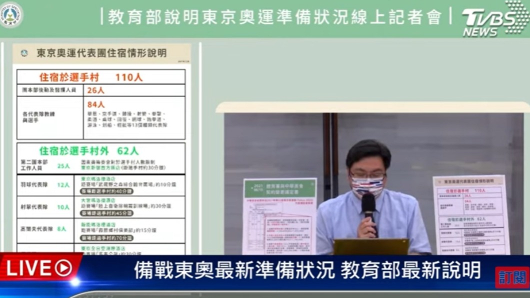 教育部針對東奧爭議召開記者會。