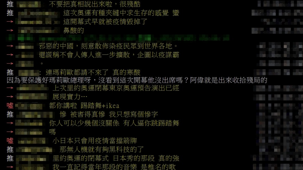 日本人對東奧的看法引發討論。(圖/翻攝自PTT)