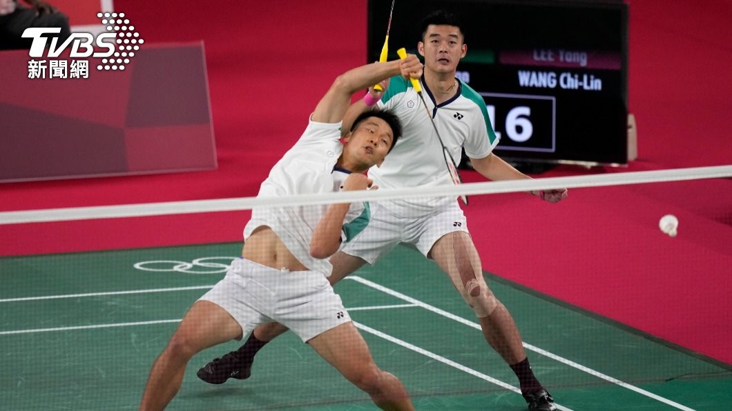 王齊麟、李洋羽球雙打。（圖／達志影像美聯社）