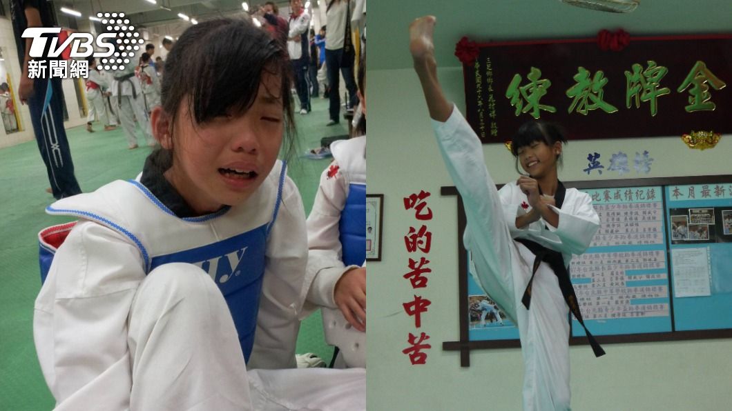 羅嘉翎家中開道館,從小學跆拳道。(圖/羅嘉翎家屬提供)