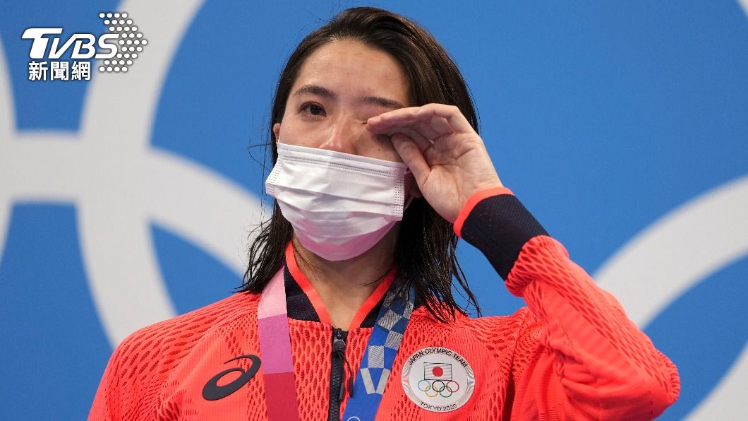 大橋悠依激動落淚。(圖/達志影像美聯社)