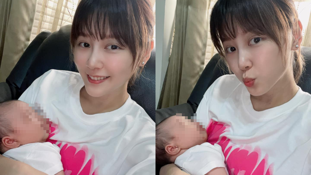 嚴立婷散發母性溫柔。(圖/翻攝自嚴立婷Facebook)