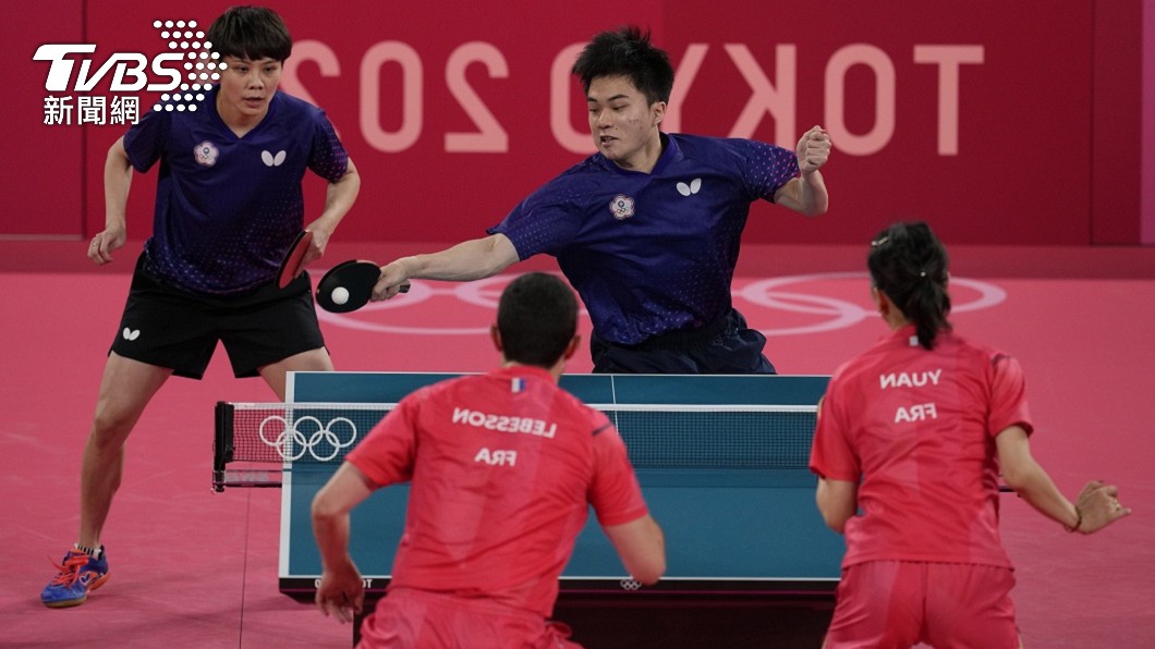 這也是我國奧運桌球史上第3面獎牌。(圖/達志影像美聯社)