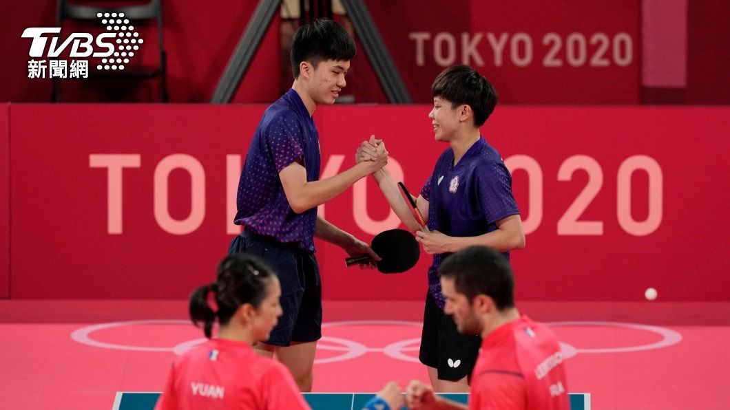 「黃金混雙」林昀儒、鄭怡靜奪下銅牌。(圖/達志影像美聯社)