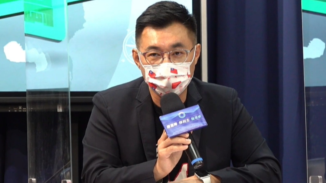 江啟臣揭露一份外交電報，指政府有意送高端疫苗給邦交國。（圖／翻攝自江啟臣臉書）