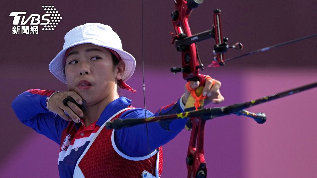 中華隊射箭選手譚雅婷。(圖/達志影像美聯社)