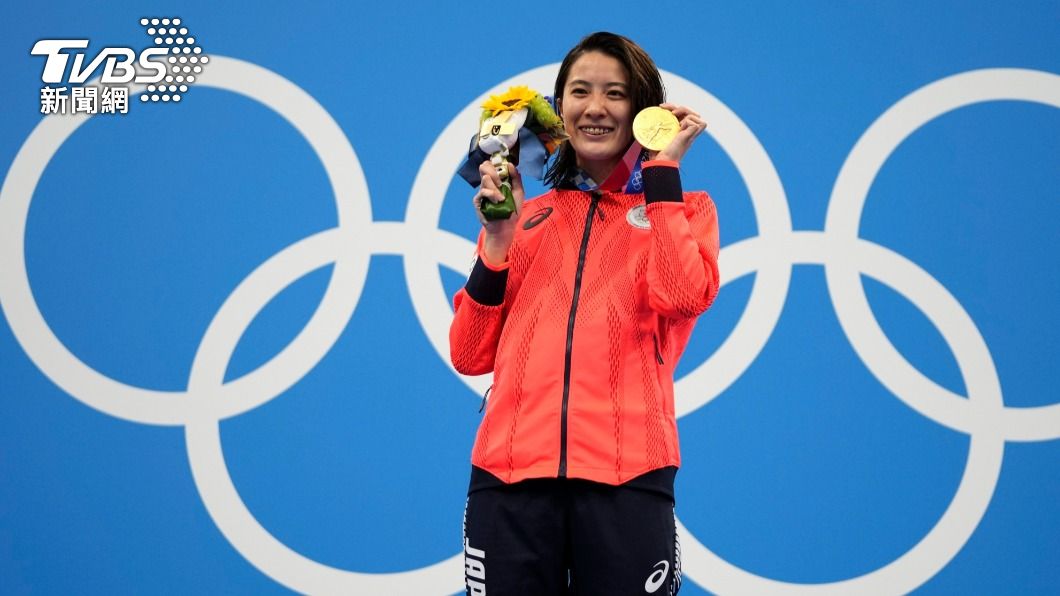 大橋悠依奪東奧女子400公尺混泳金牌。(圖/達志影像美聯社)