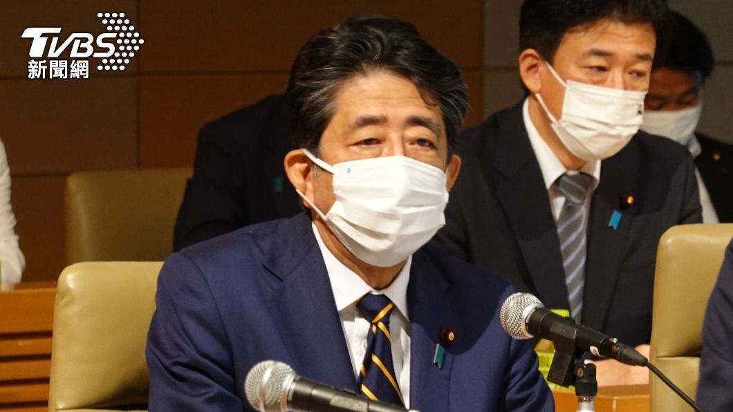 前日相安倍晉三致詞時強調台灣非常重要。(圖/中央社)