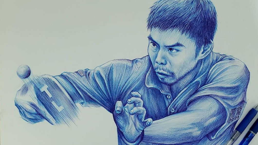 蘇家賢表示,一張畫作平均需要1到2天時間完成。(圖/蘇家賢授權提供)