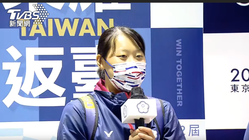 中華隊游泳選手黃渼茜。(圖/TVBS)