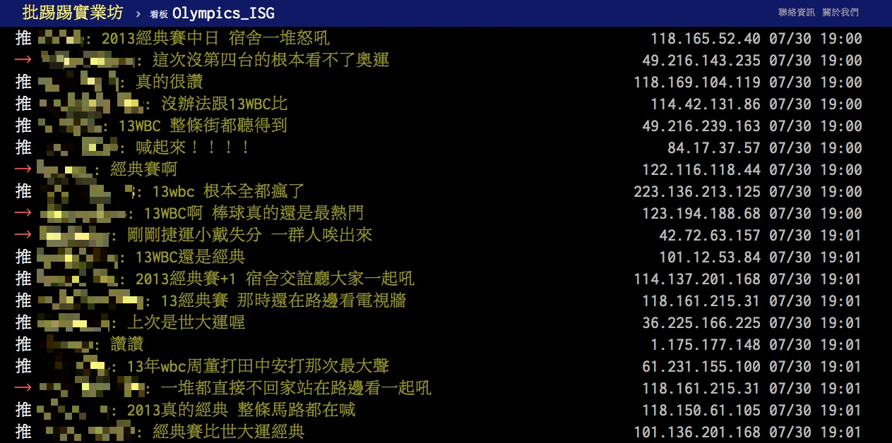 網友回憶起2013年世界棒球經典賽。(圖/翻攝自PTT)